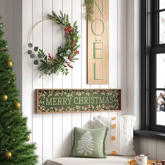 Threshold Greenery with Berries Ring Christmas Wreath 24"‎ - Target - Picture 2 of 4